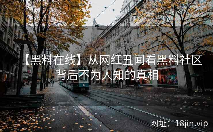 【黑料在线】从网红丑闻看黑料社区背后不为人知的真相