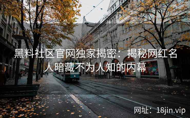 黑料社区官网独家揭密：揭秘网红名人暗藏不为人知的内幕